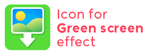 Grünes Bildschirmsymbol für TikTok-App